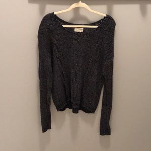 Ralph Lauren Navy Cable Knit Sweater